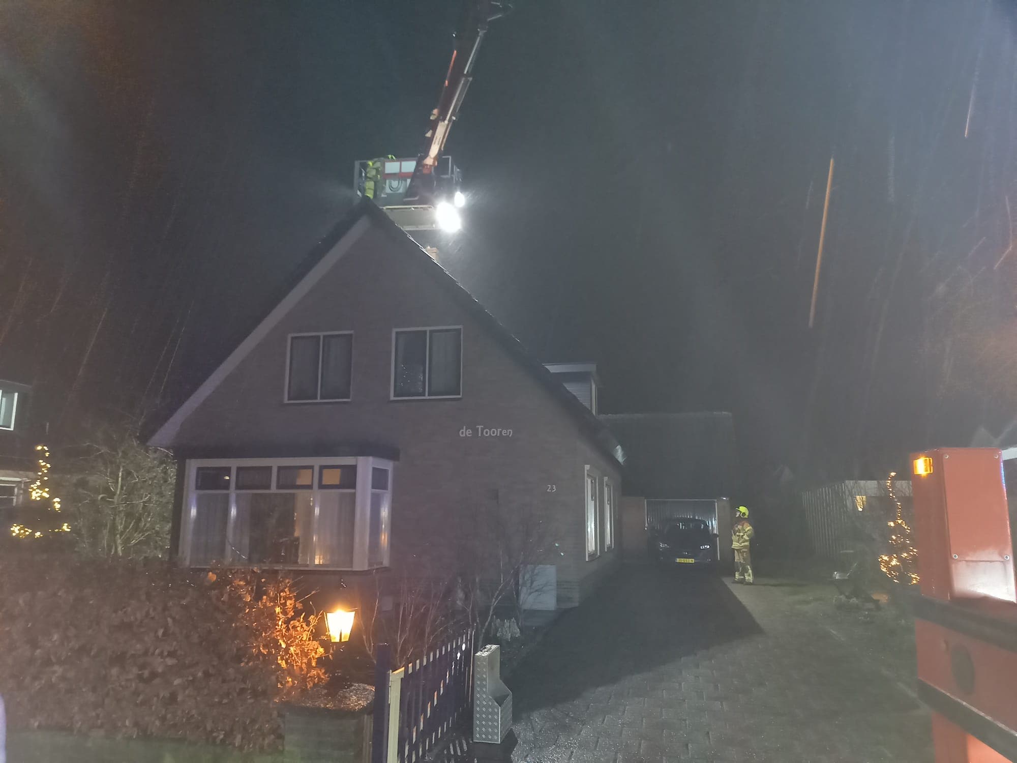 P1 Brand woning (schoorsteen) Markveldweg📸
