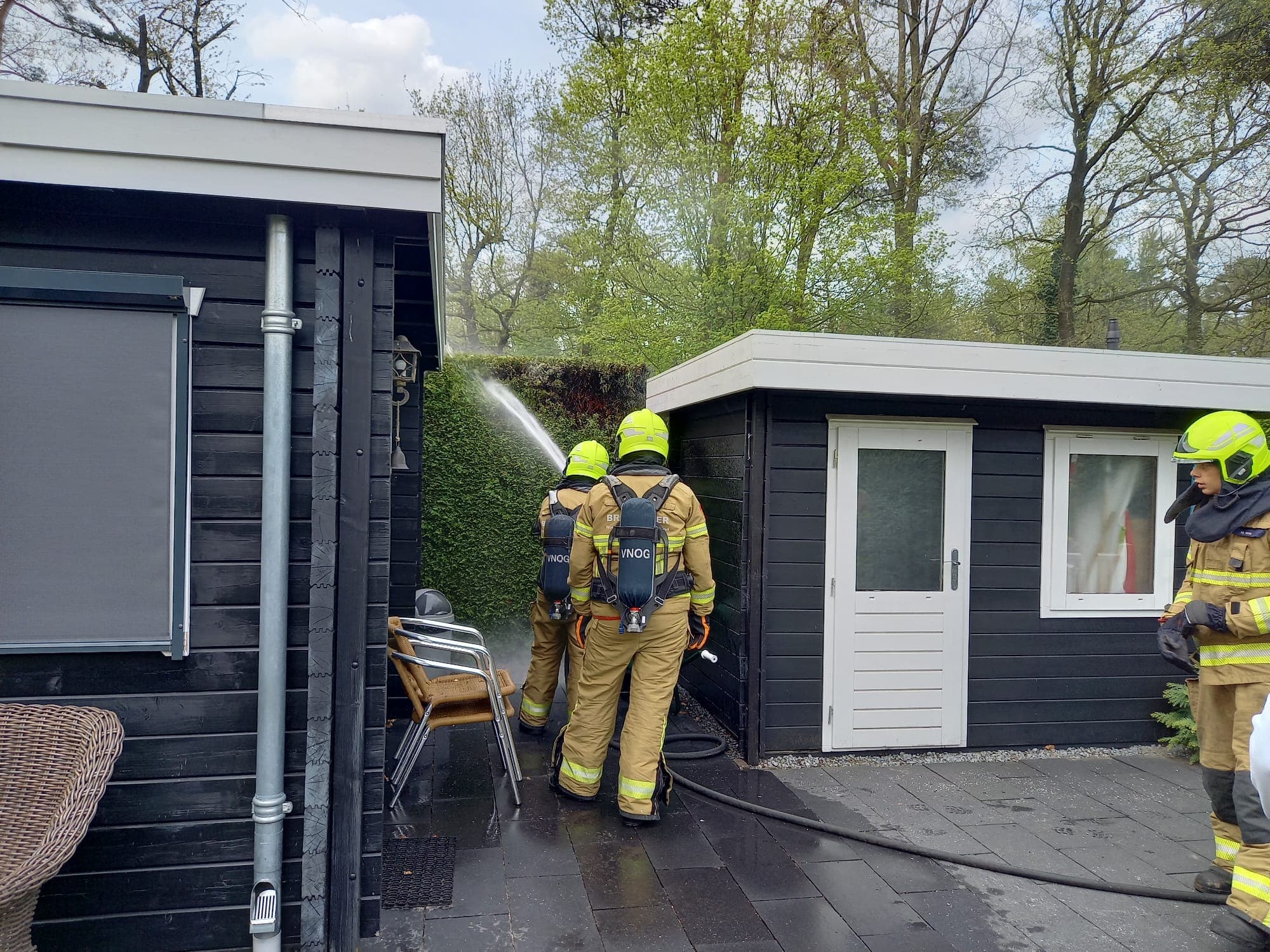 P1 Brand woning Recreatiepark Blekemeer 📷