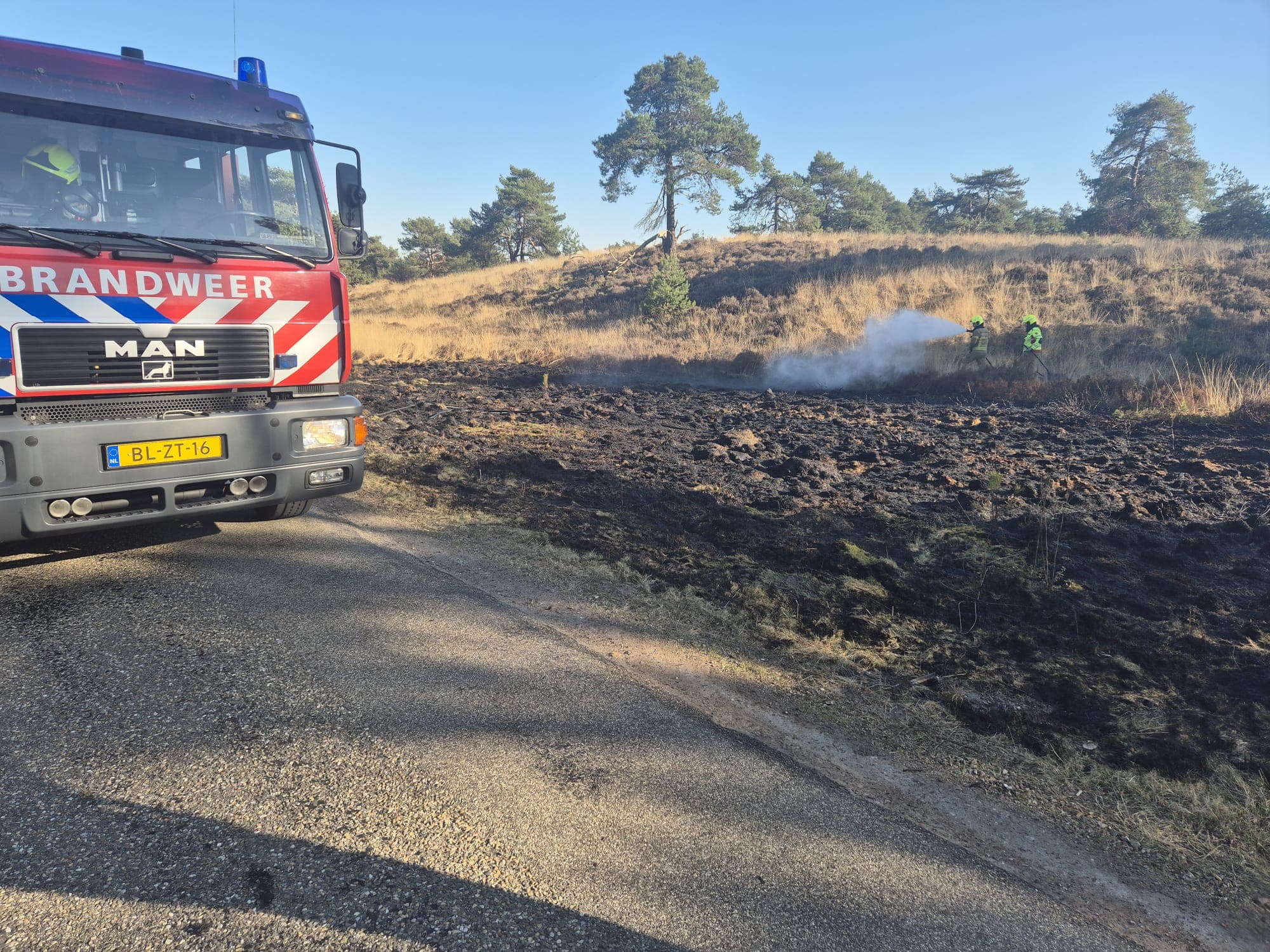 P1 brand heide (uitbr.:normaal) Pomphulweg Hoog Soeren