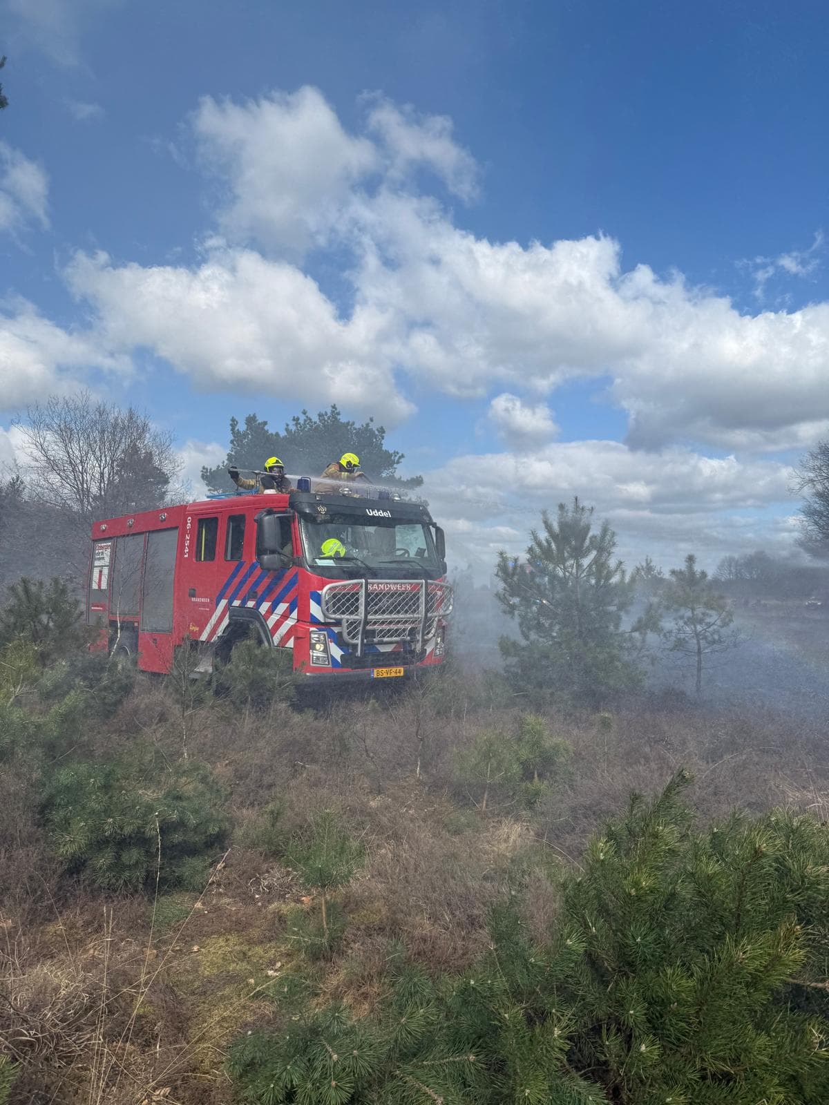 P1 brand heide (uitbr.: hoog) N310 Elspeterweg Nunspeet