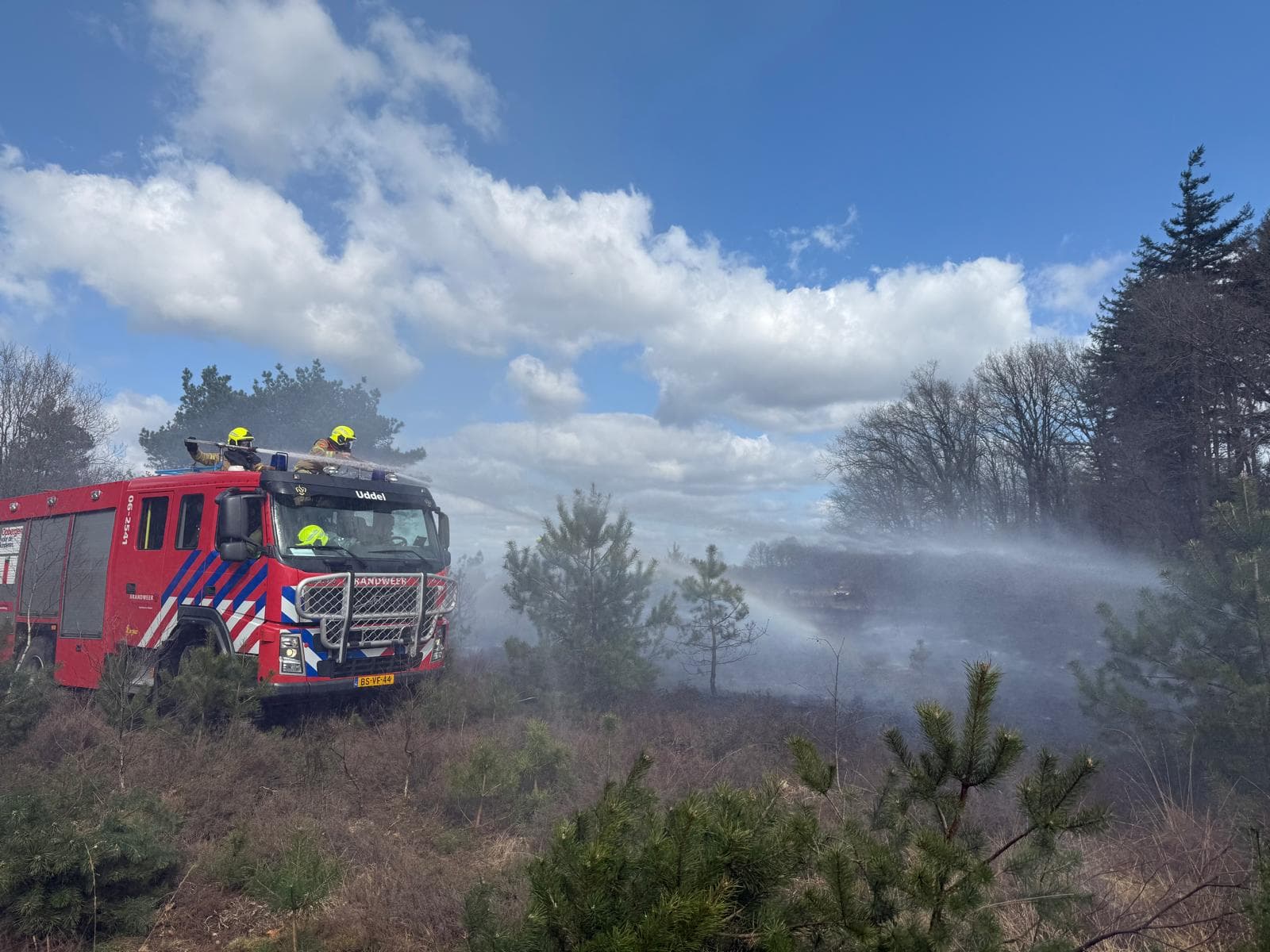 P1 brand heide (uitbr.: hoog) N310 Elspeterweg Nunspeet