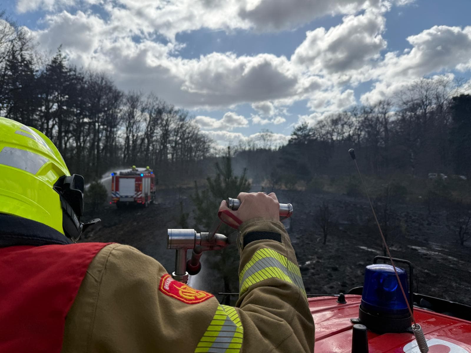 P1 brand heide (uitbr.: hoog) N310 Elspeterweg Nunspeet