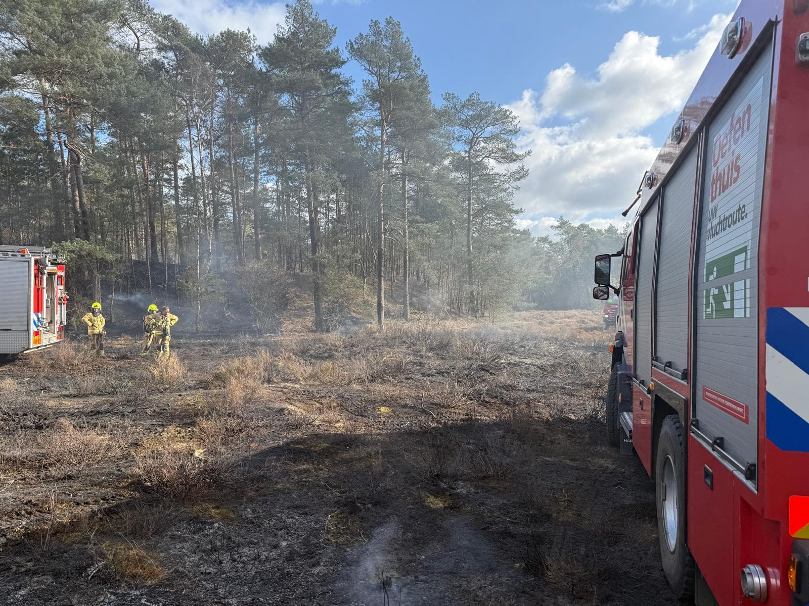 P1 brand heide (uitbr.: hoog) N310 Elspeterweg Nunspeet