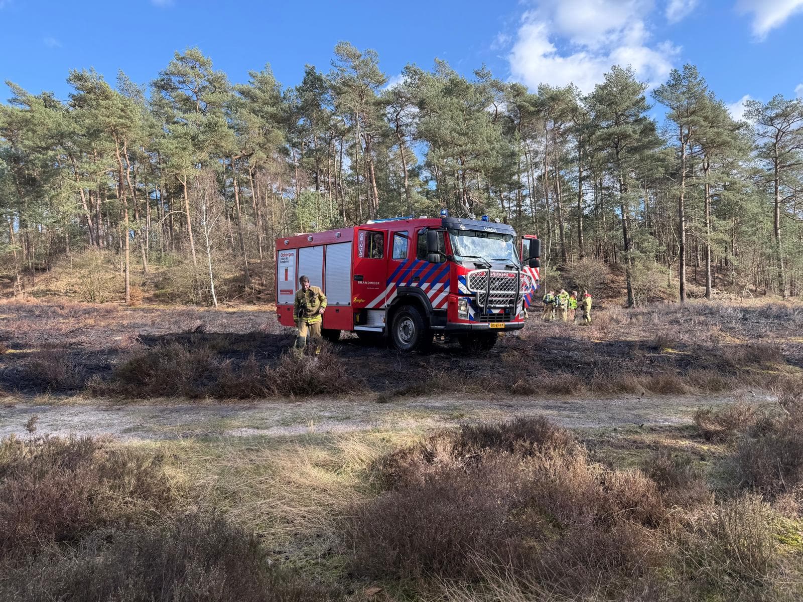 P1 brand heide (uitbr.: hoog) N310 Elspeterweg Nunspeet