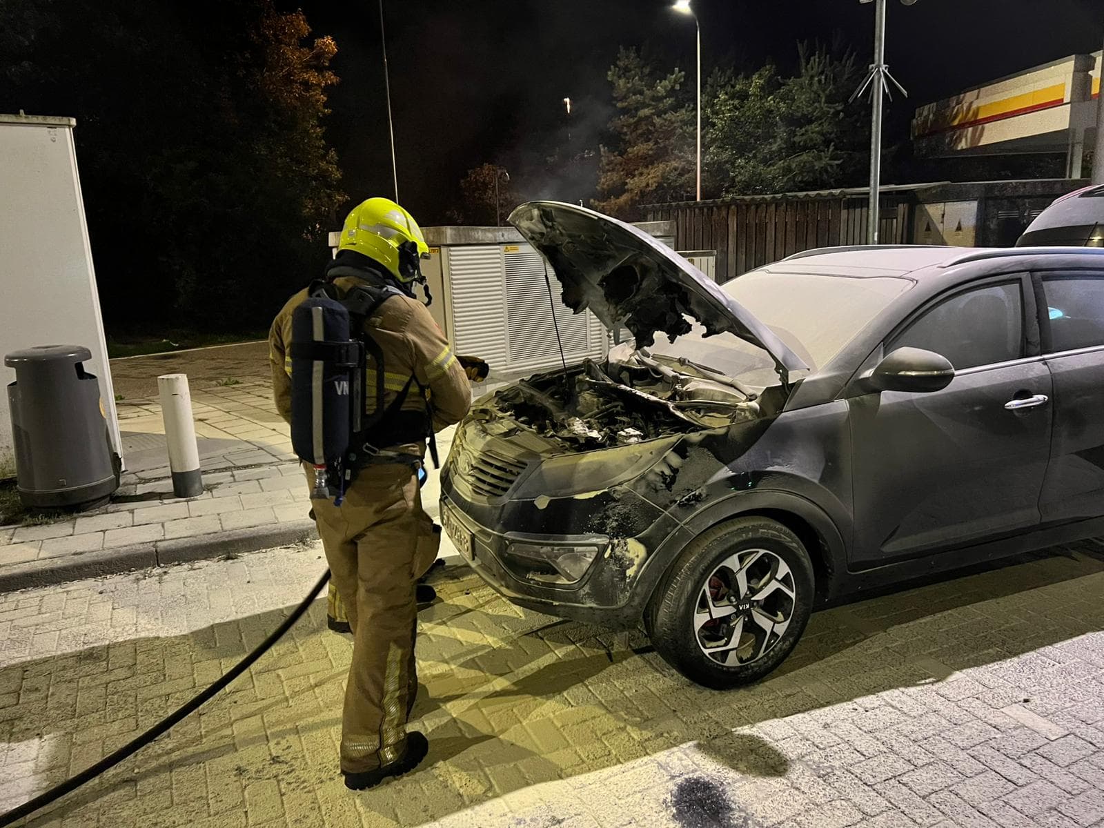 P1 Brand wegvervoer (auto) BST A1 Re Radio Kootwijk