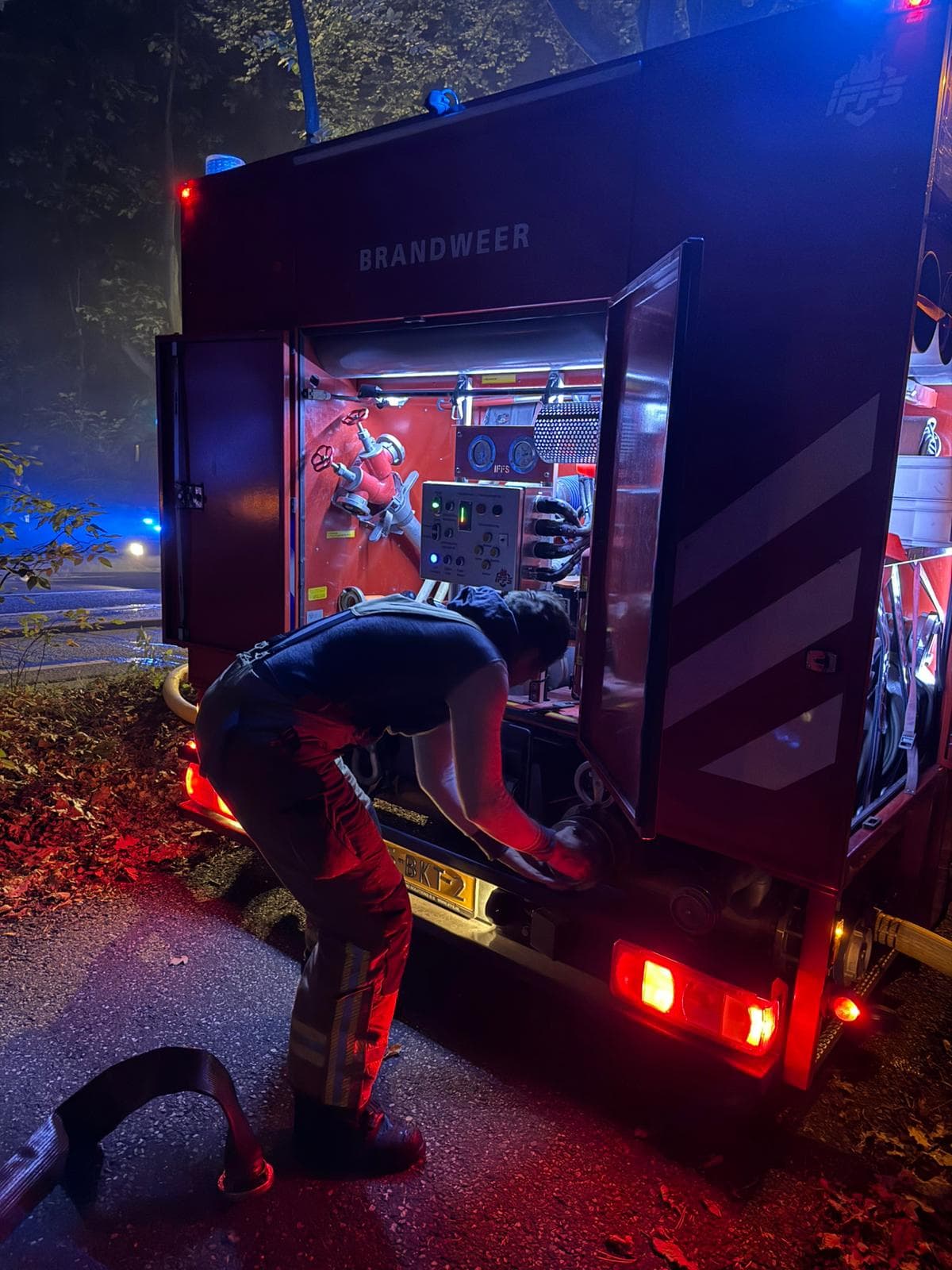 P1 Brand wegvervoer N302 Leuvenumseweg 111,1 Harderwijk