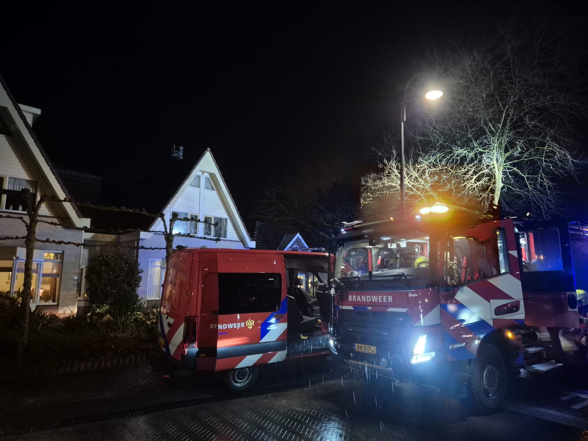 P1 Brand Woning (schoorsteen) (middel brand) Bakkerstraat Garderen