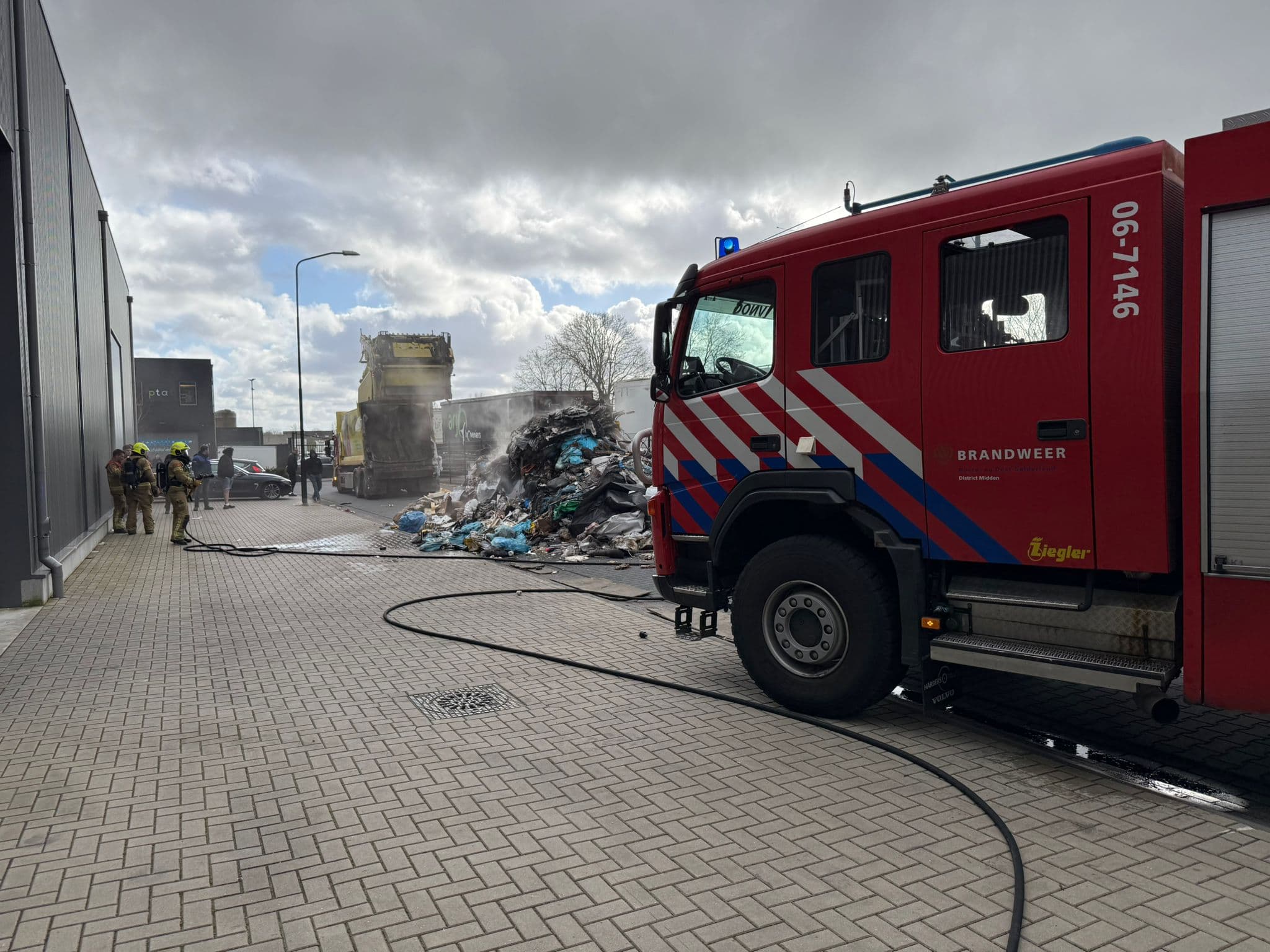 P1 Brand wegvervoer (vrachtwagen) Elspeterweg Uddel