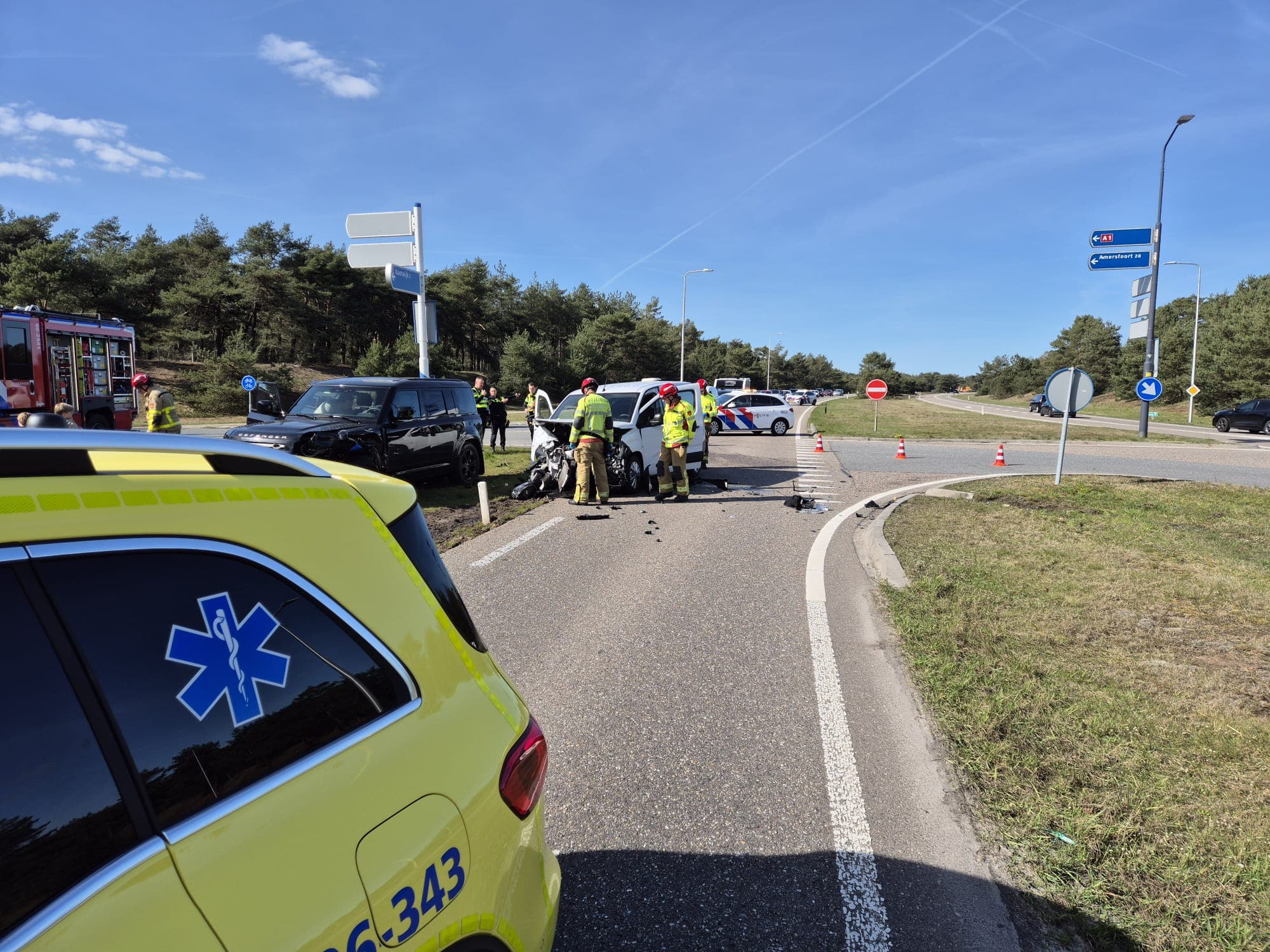 P1 Ongeval Wegvervoer N302 Re – Kootwijkerweg 128,5 Uddel