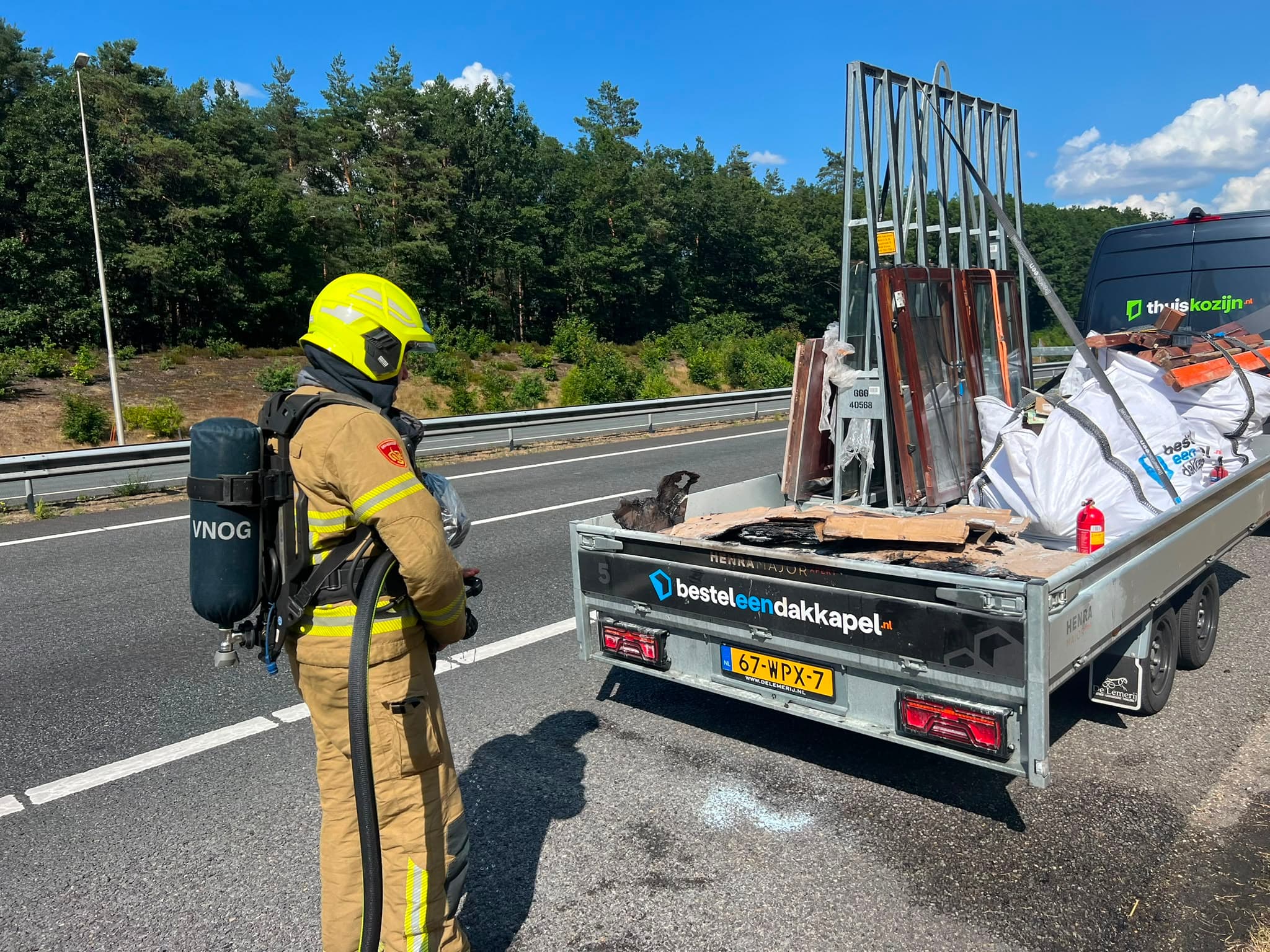 P1 Brand wegvervoer (auto) A1 Re 78.3 Ugchelen