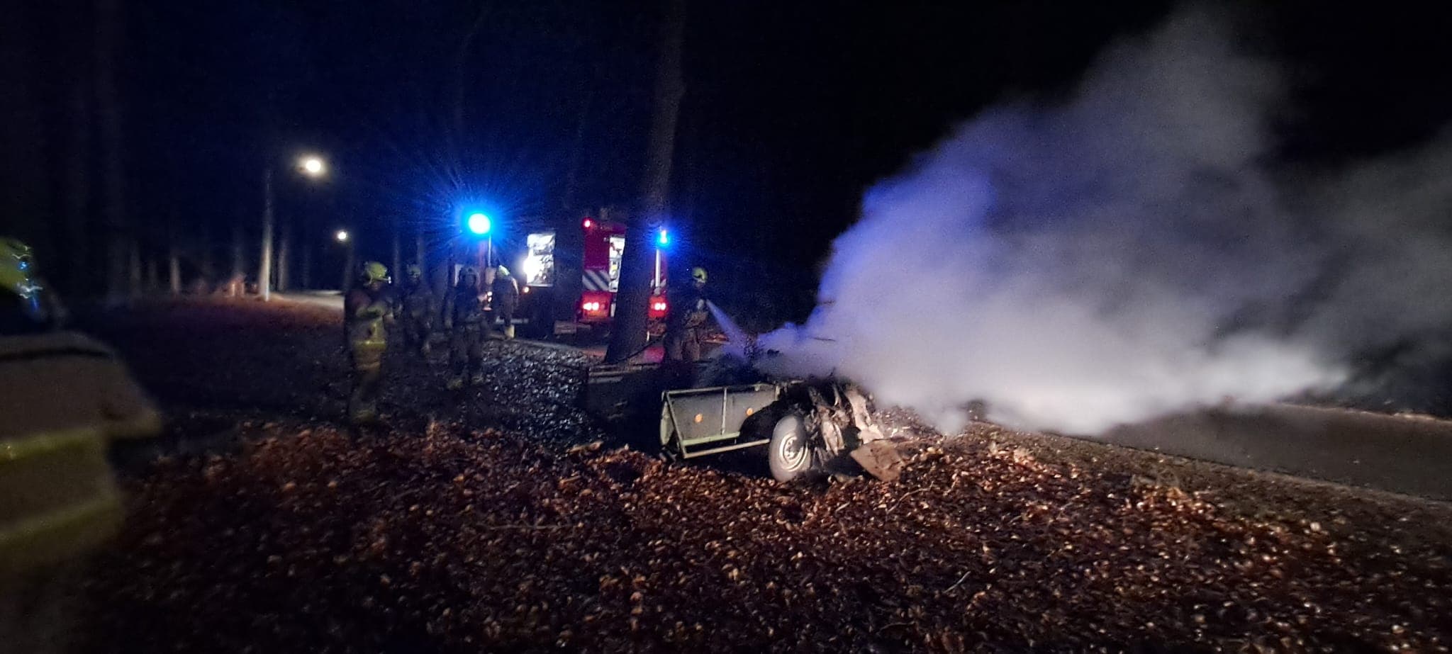 P2 Brand buiten Uddelermeerweg Ermelo 📷