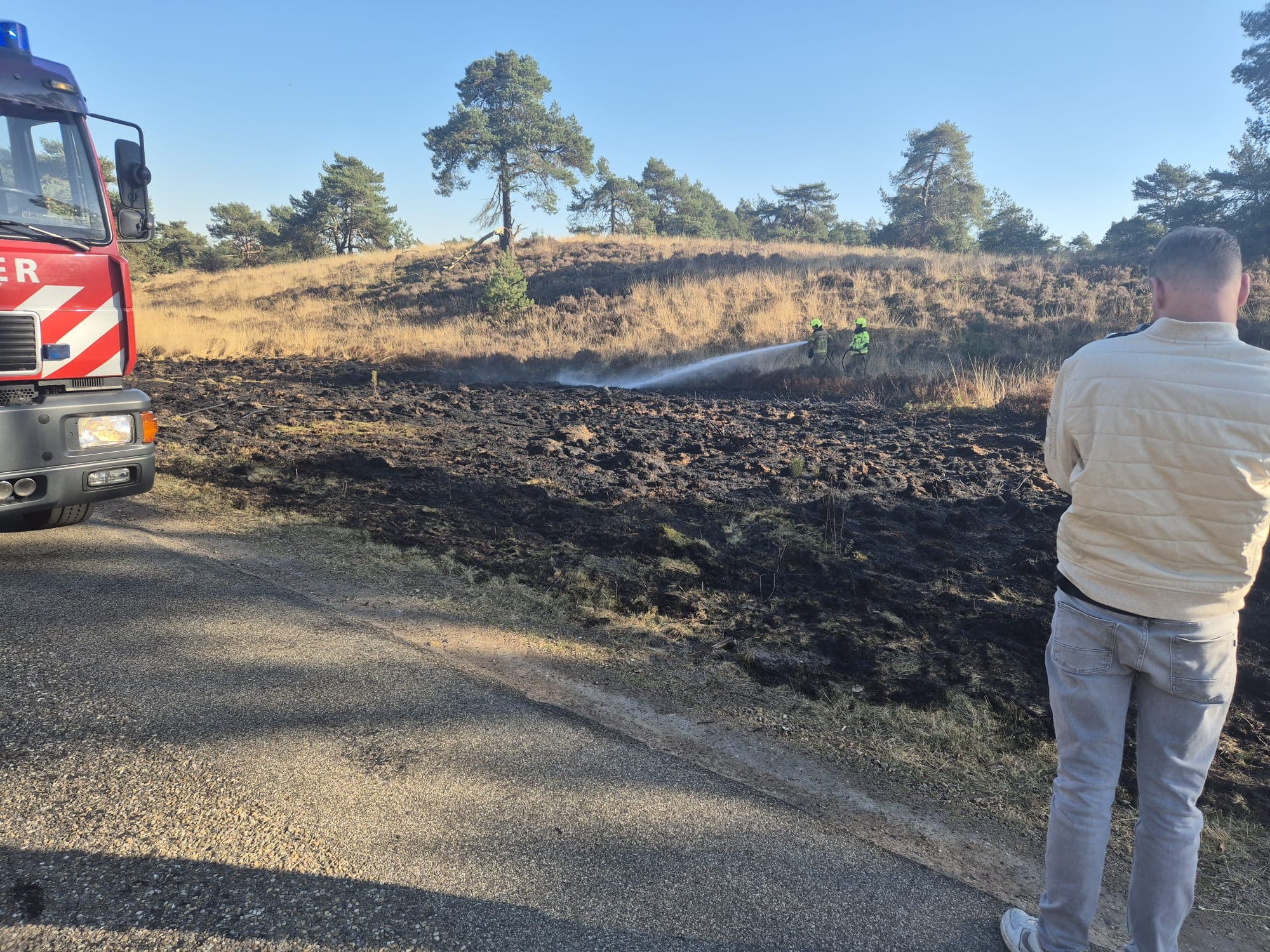 P1 brand heide (uitbr.:normaal) Pomphulweg Hoog Soeren