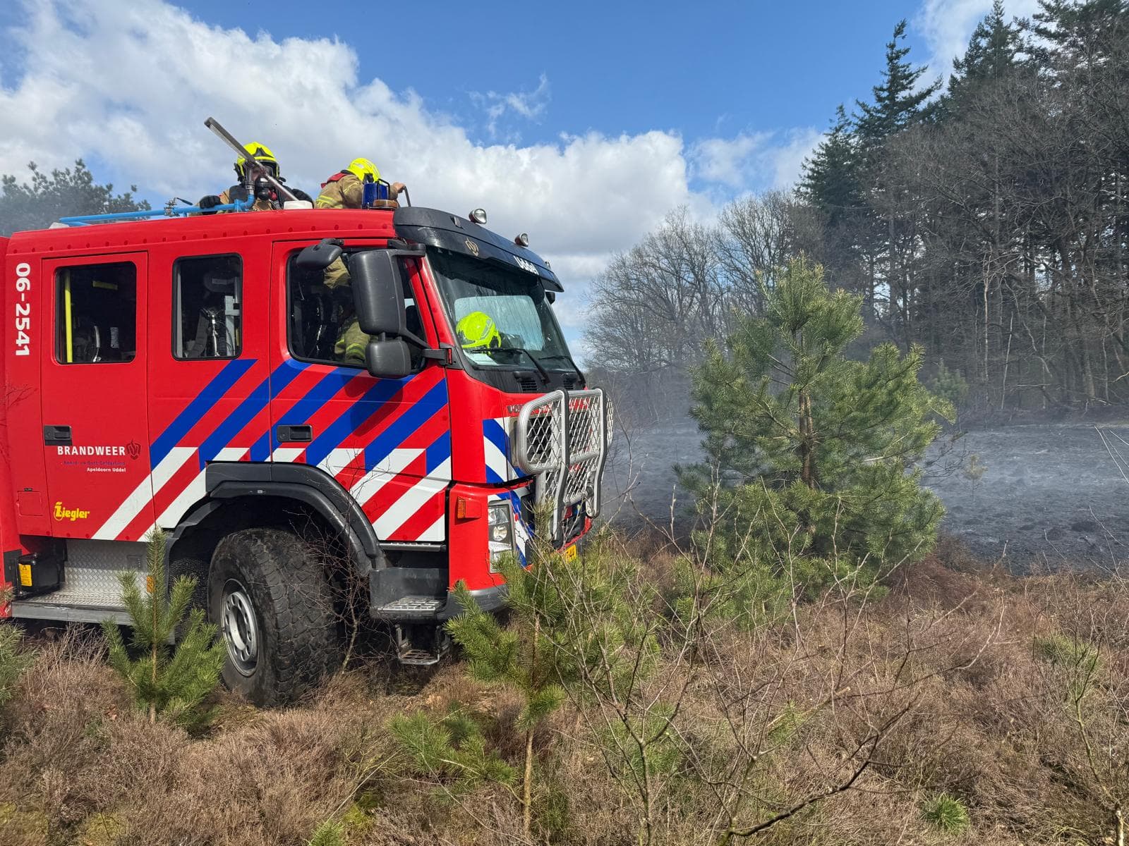 P1 brand heide (uitbr.: hoog) N310 Elspeterweg Nunspeet