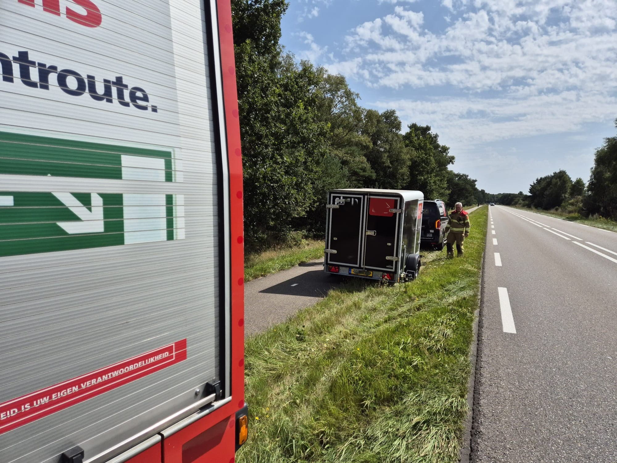 P1 Brand wegvervoer N302 Flevoweg 120.4 Ermelo