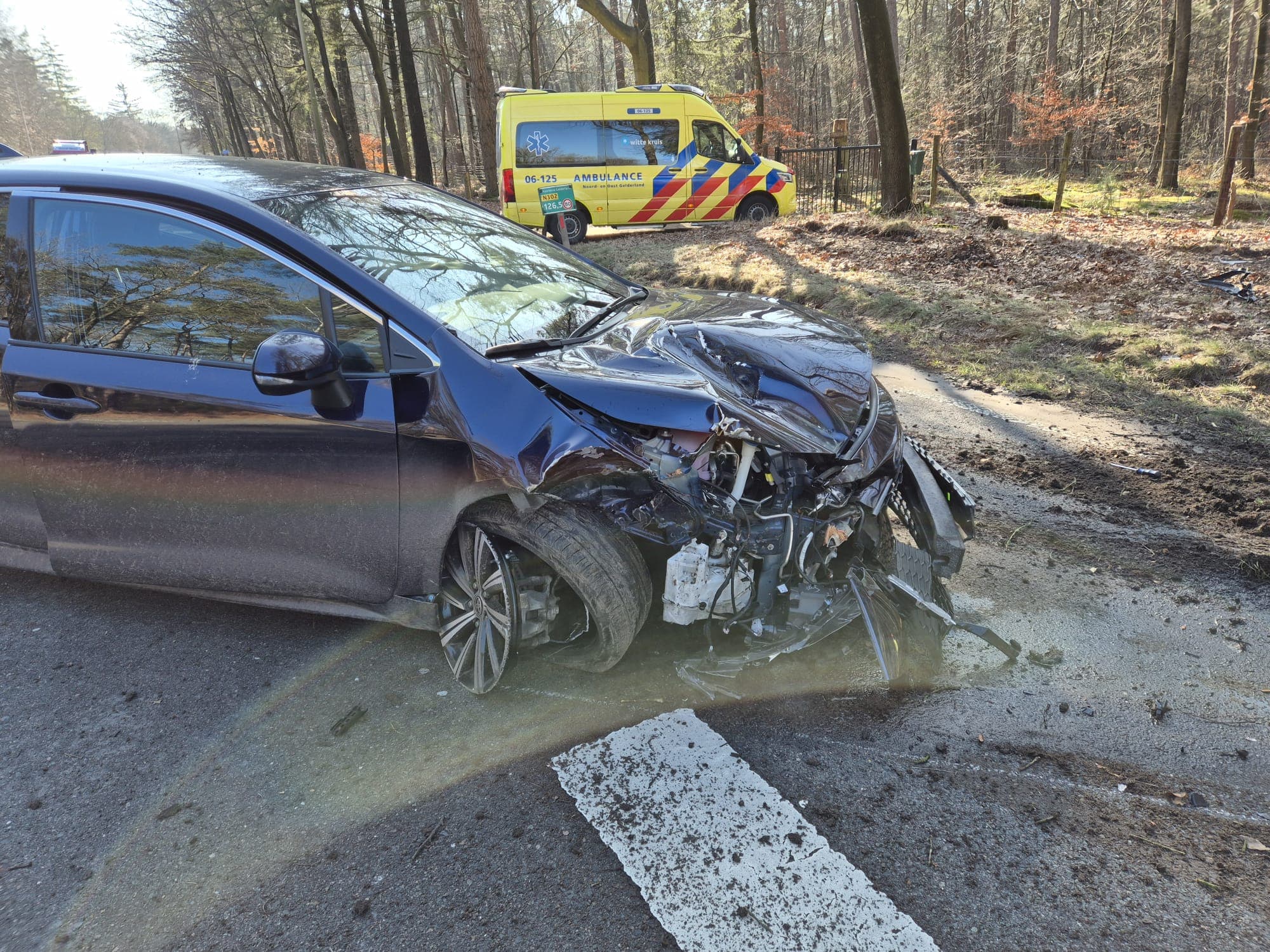P1 Ongeval wegvervoer N302 Re – Kootwijkerweg 126,5 Uddel