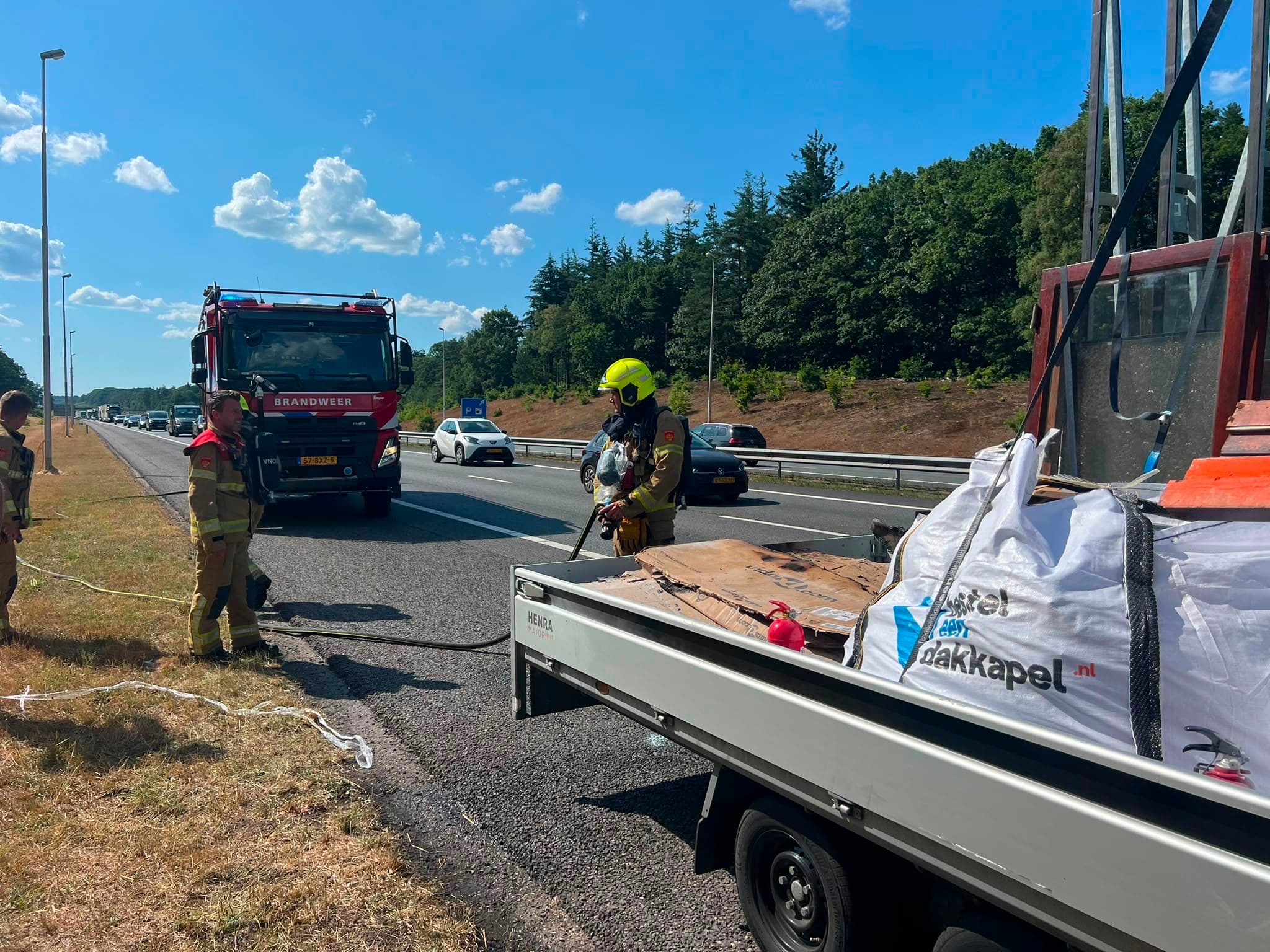 P1 Brand wegvervoer (auto) A1 Re 78.3 Ugchelen